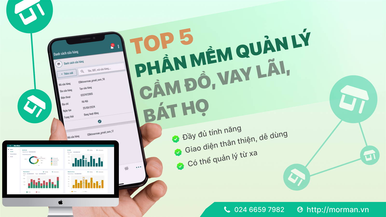 Top 5 phần mềm quản lý cầm đồ, vay lãi, bát họ 2025