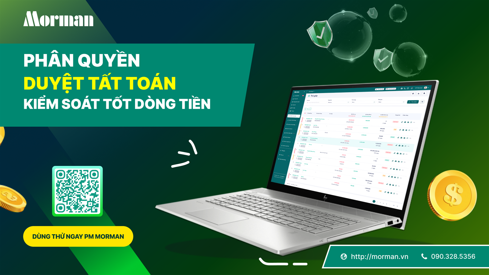 Phân quyền duyệt tất toán - Kiểm soát dòng tiền hiệu quả 