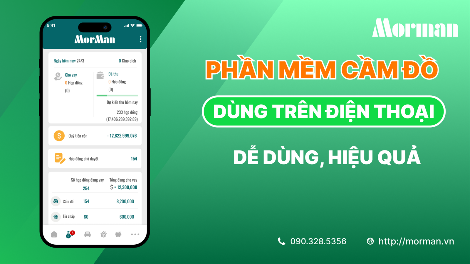 Phần mềm cầm đồ dùng trên điện thoại hiệu quả nhất