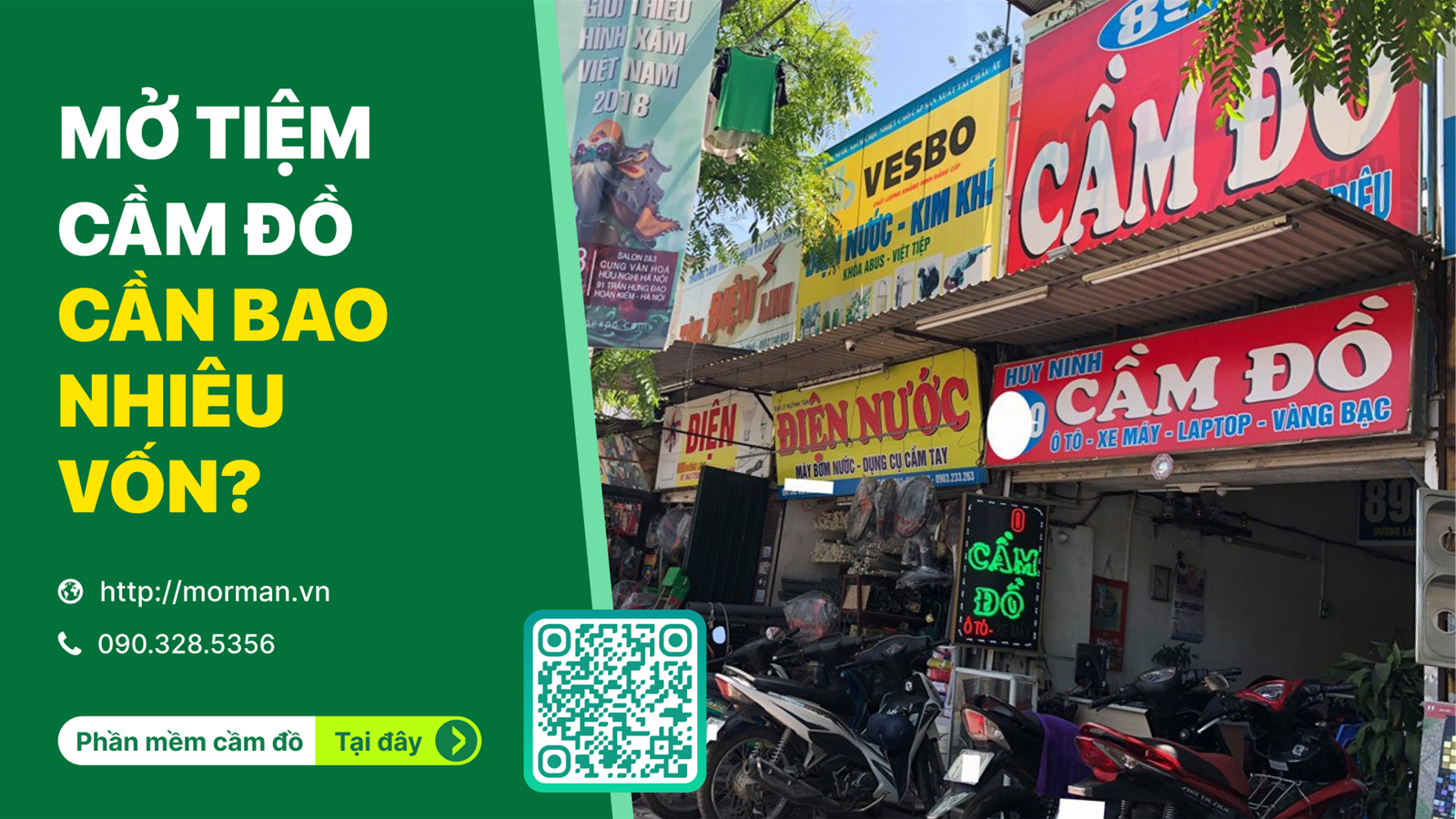 Mở tiệm cầm đồ cần bao nhiêu vốn? Câu trả lời từ thực tế kinh doanh
