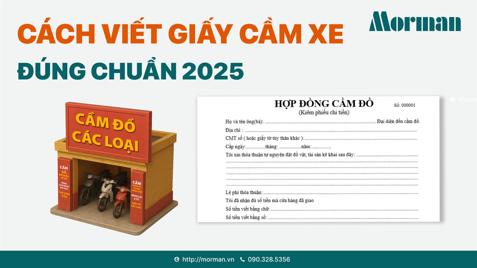 Cách viết giấy cầm xe đúng chuẩn 2025 | Hướng dẫn chi tiết