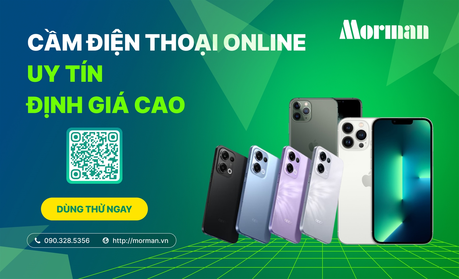 Cầm điện thoại online uy tín, định giá cao
