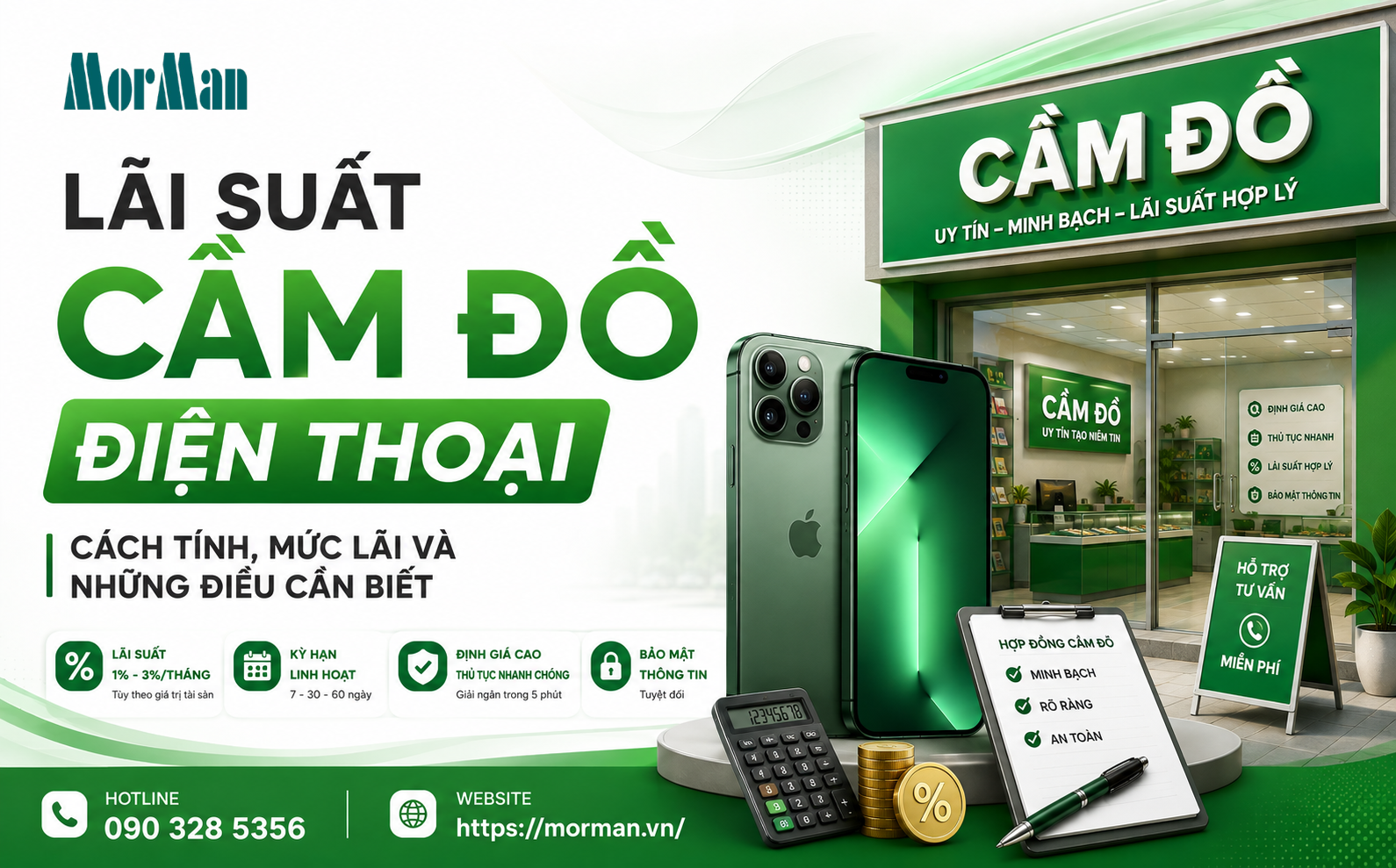 Lãi suất cầm đồ điện thoại: Cách tính, mức lãi và những điều cần biết