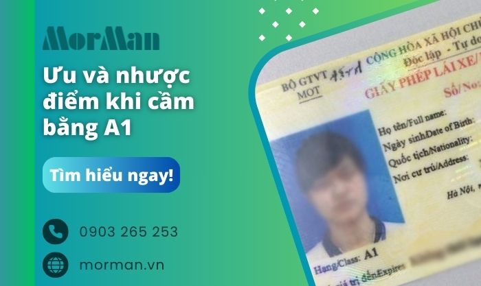 Cầm bằng lái xe A1 có những ưu và nhược điểm gì? Thủ tục ra sao?