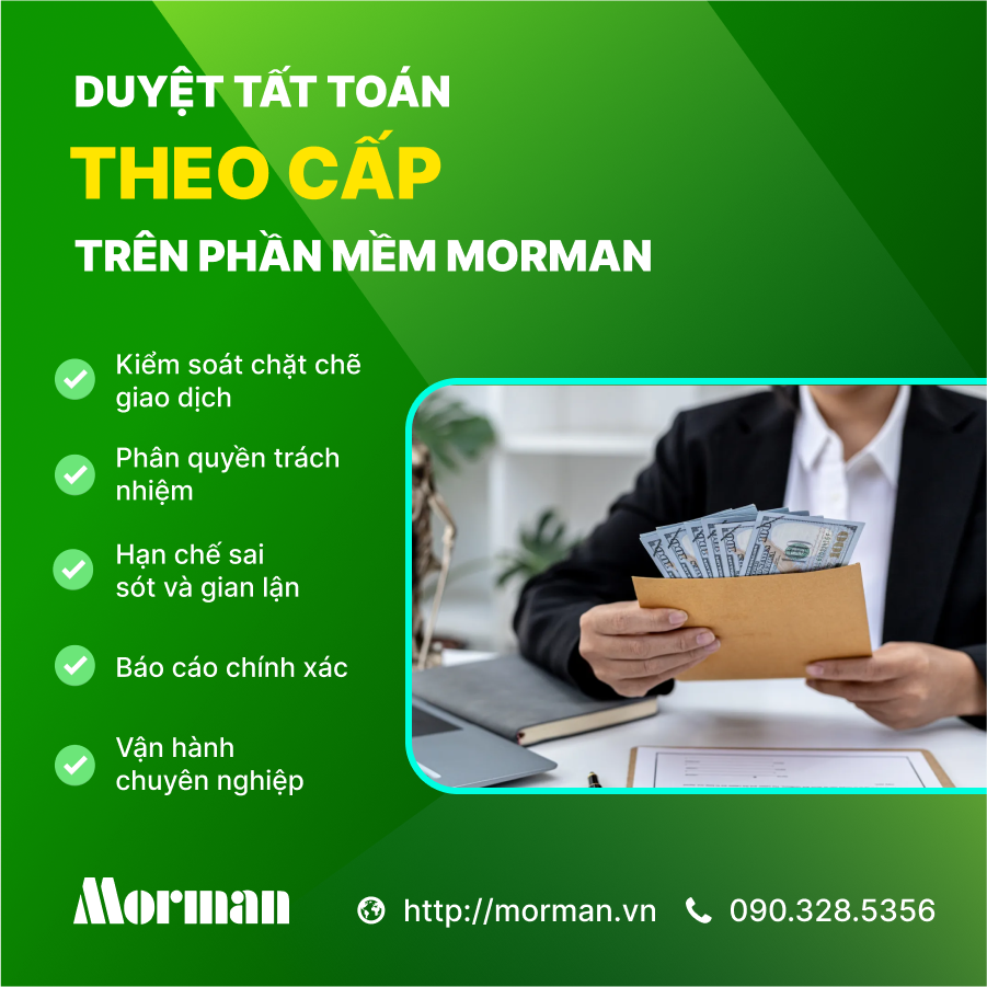 Quy trình duyệt tất toán chặt chẽ giúp tiệm cầm đồ bảo vệ dòng tiền hiệu quả 