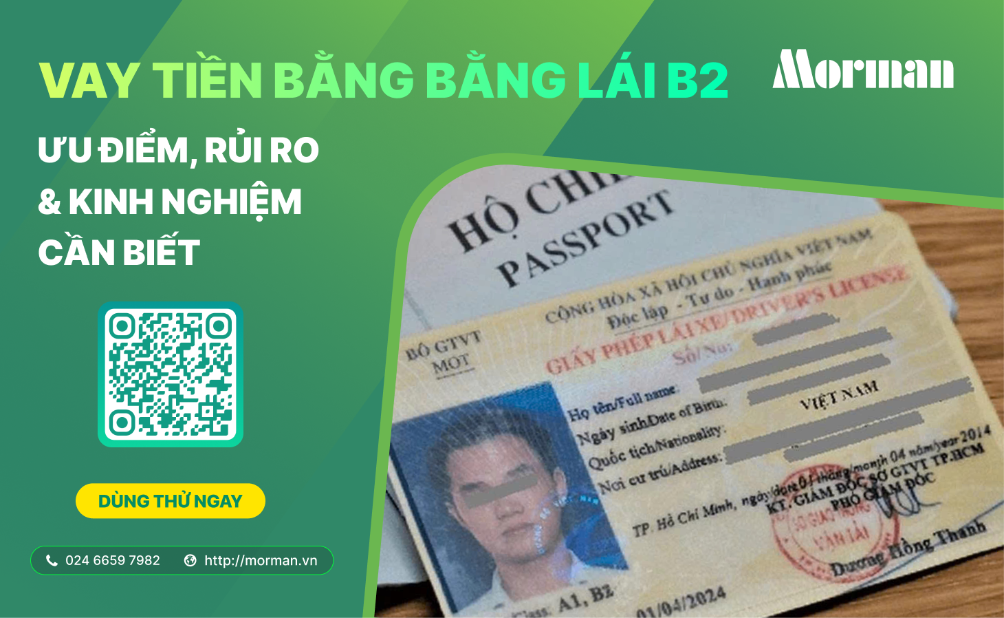 Vay tiền bằng bằng lái B2: Ưu điểm, Rủi ro và Kinh nghiệm cần biết