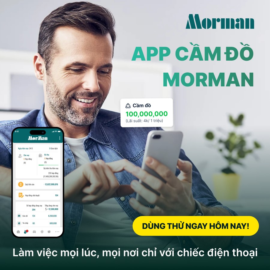 MorMan - quản lý cầm đồ từ xa chỉ với chiếc điện thoại