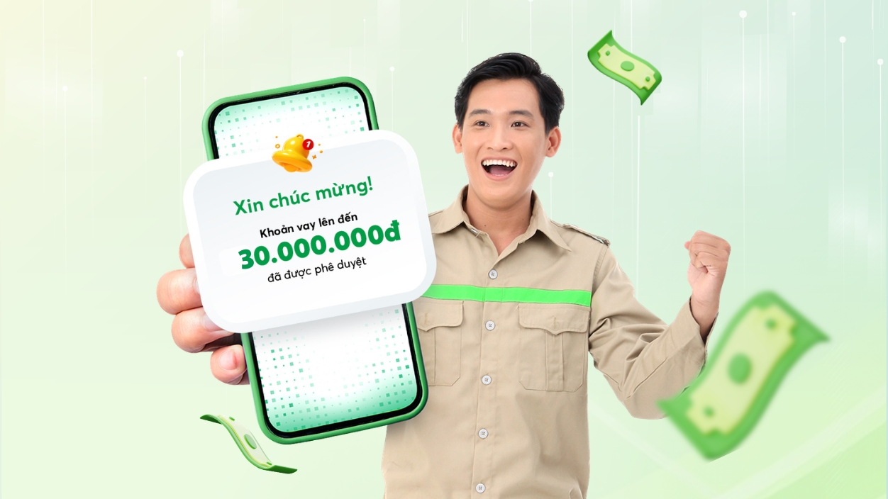 Cần vay gấp 30 triệu trả góp trong 6 tháng