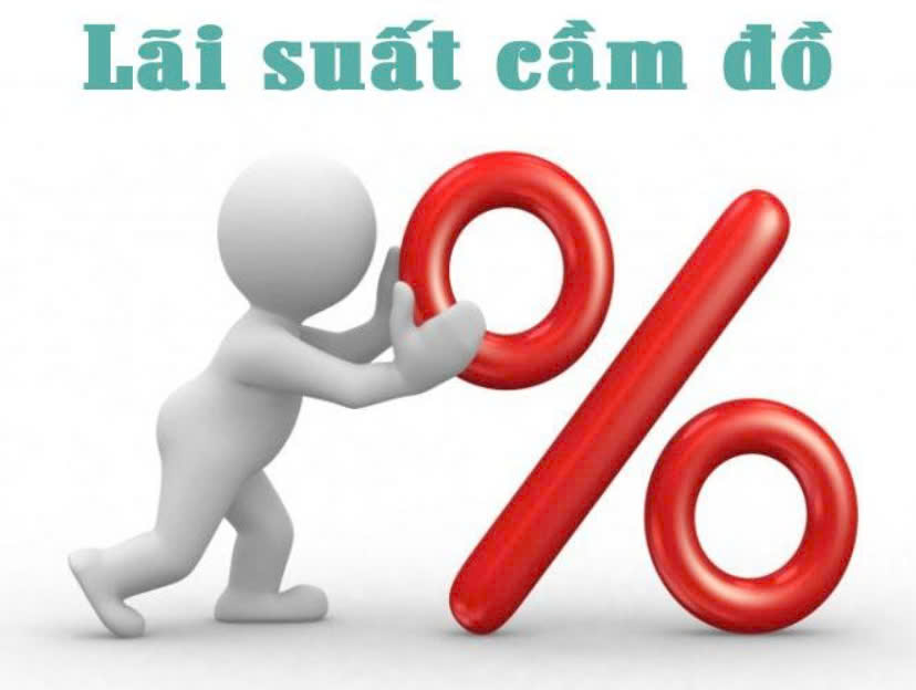 Lãi suất cầm đồ theo tháng dựa trên số tiền vay ban đầu và số tháng vay